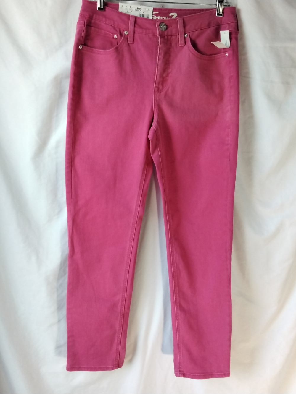 Seven7 Women's Pink Skinny Jeans